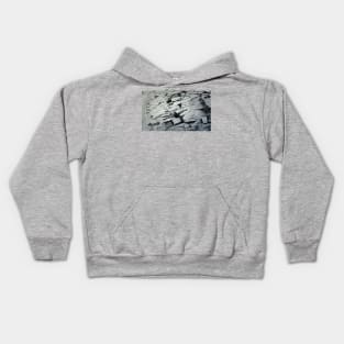 cracked gray Kids Hoodie